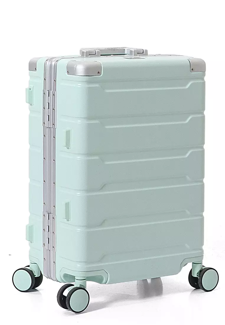 Barayev Koper Alumunium Frame Size 20 Inch Travel Bag Unisex TSA Lock Material Polycarbonate ORIGINAL - Mint