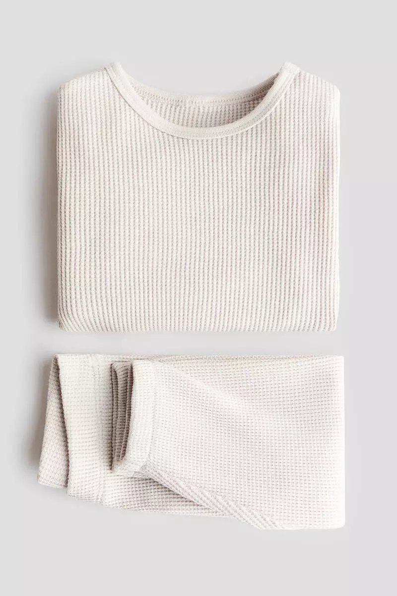 2-piece waffled cotton set