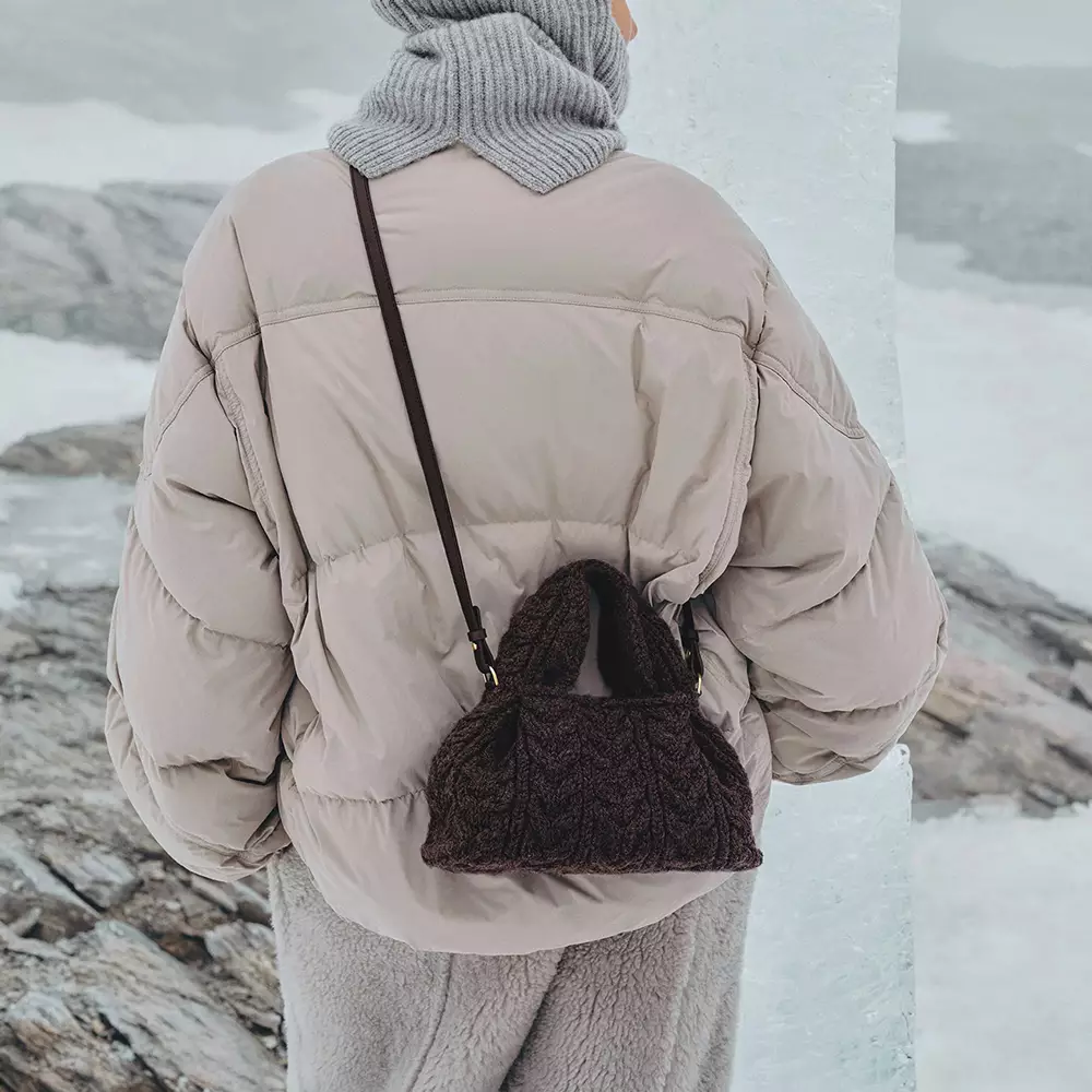 Numero Neuf Mini Edition Crossbody Bag Merino Ebony