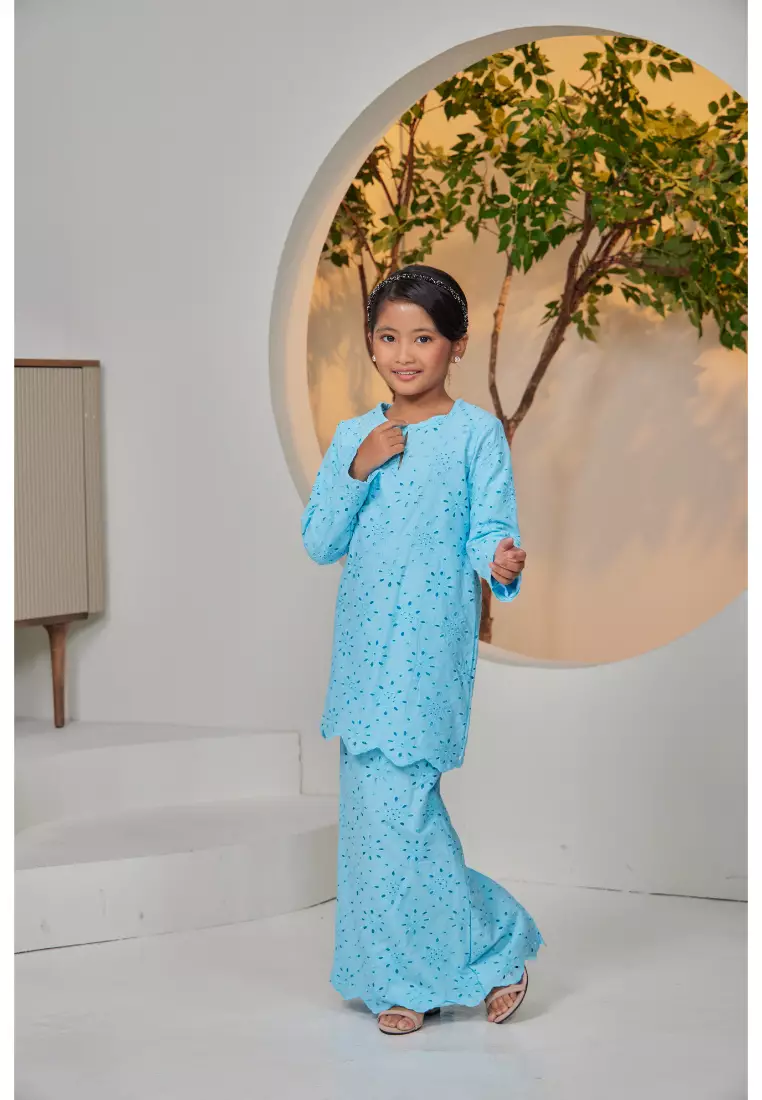 Kurung Moden Sulaman Kasih Evelyn For Kids
