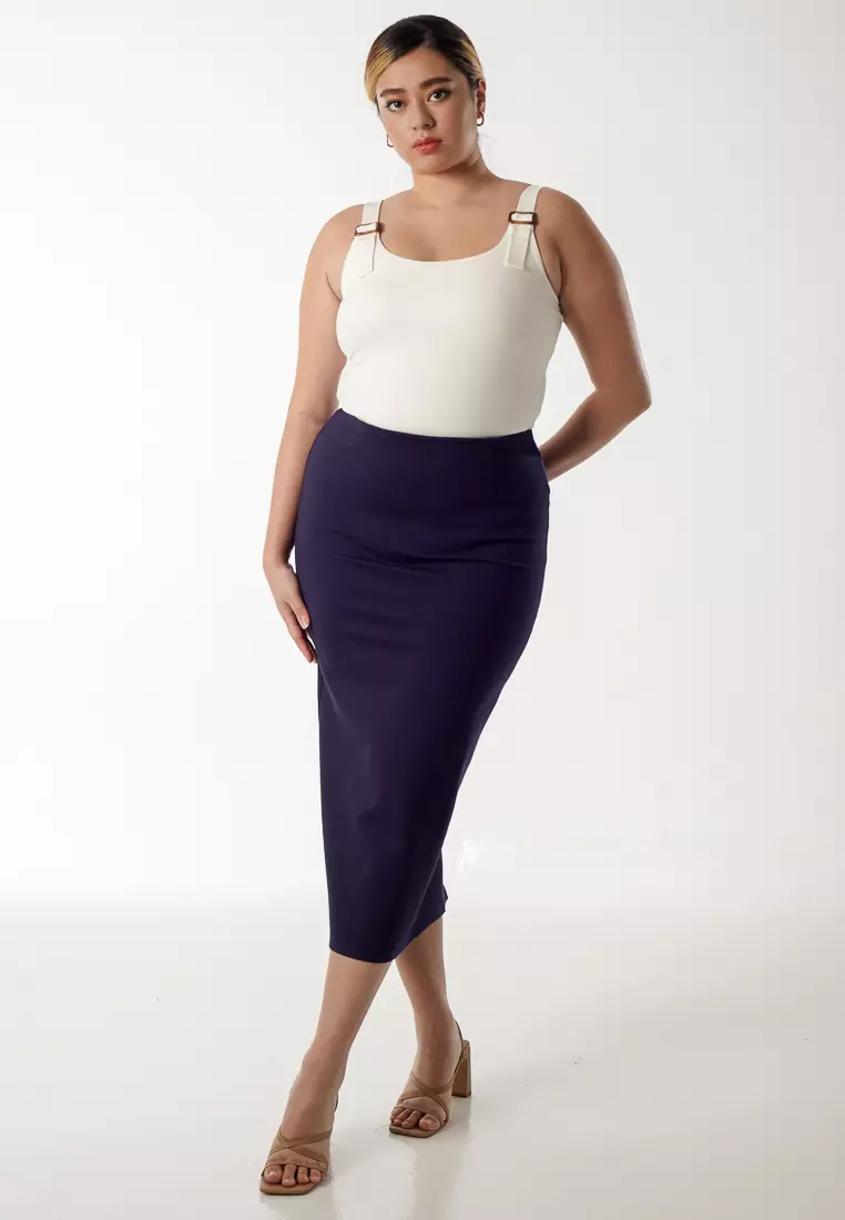 Buy Dressing Paula Knit Midi Pencil Skirt Online ZALORA Malaysia