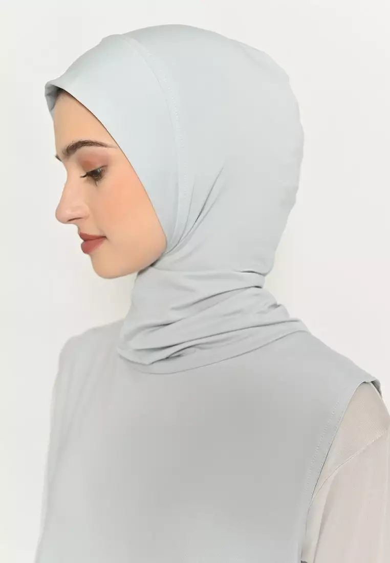 Farina Hijab Outer Silver - Hijab Olahraga