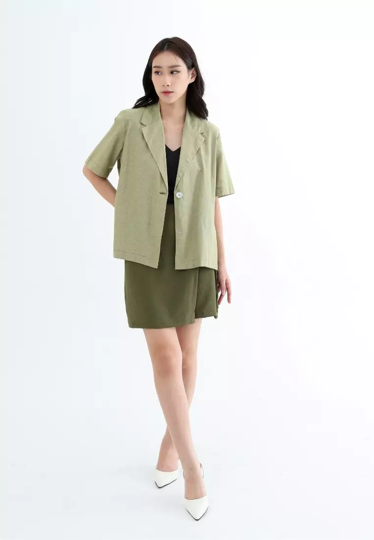 Millle Fleur Everyday Outer Blazer Matcha