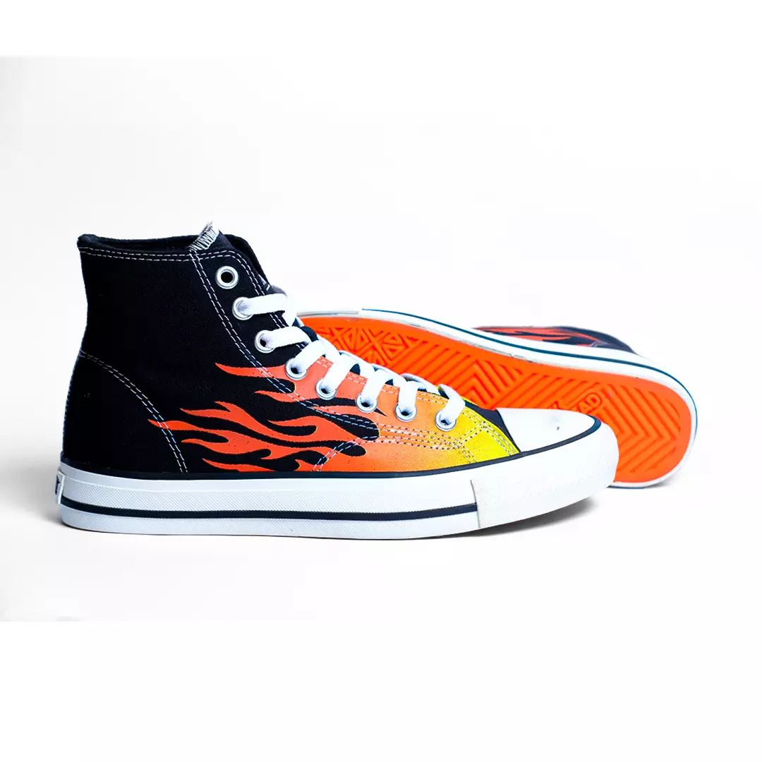 SABA Red Flame High - Sepatu Sneakers Casual Pria Wanita