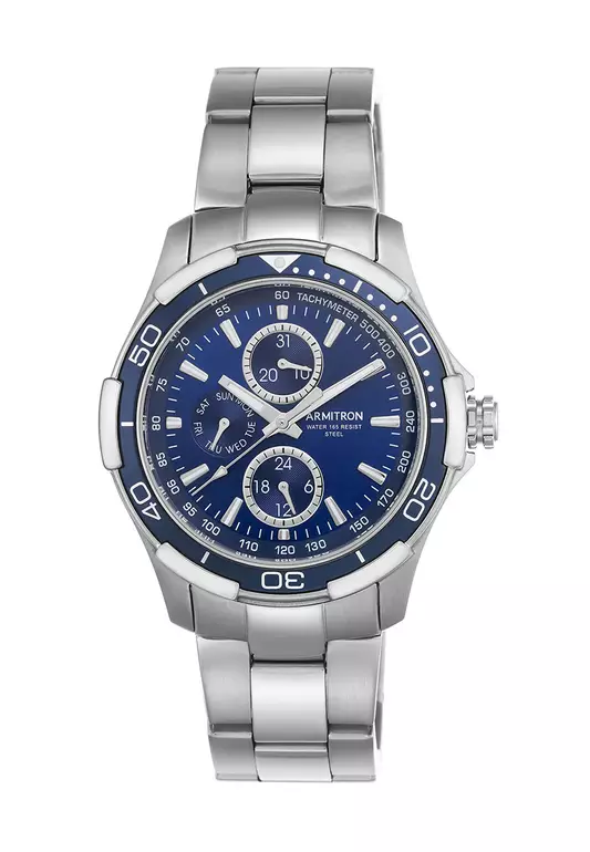 Men's Silver Stainless Steel Strap Analog Watch AR-20/4677BLSV