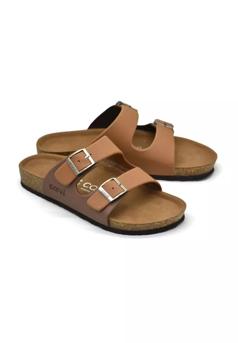 Carvil Sandal Pria Munich-02 M Stone/Brown