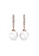 Her Jewellery gold Pearl Clip Earrings (Rose Gold) - Made with premium grade crystals from Austria 13524AC9317C4FGS_2
