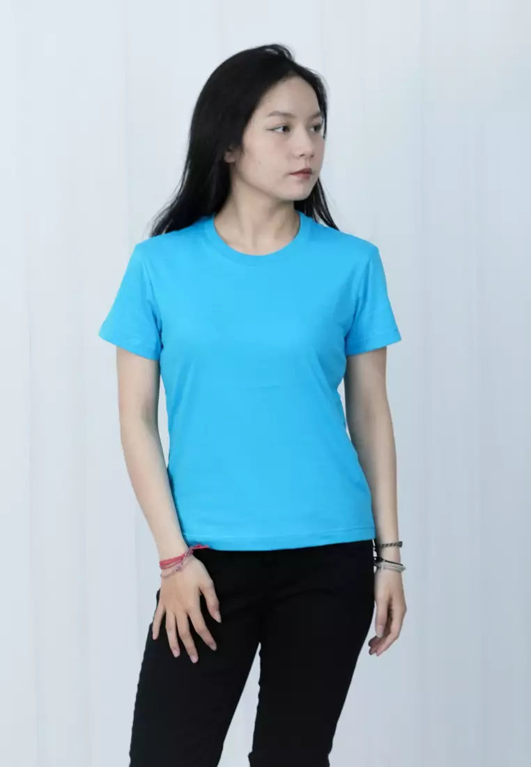 LGS - Kaos Wanita - Lengan Pendek - Motif Polos - Color Series - LTS.001