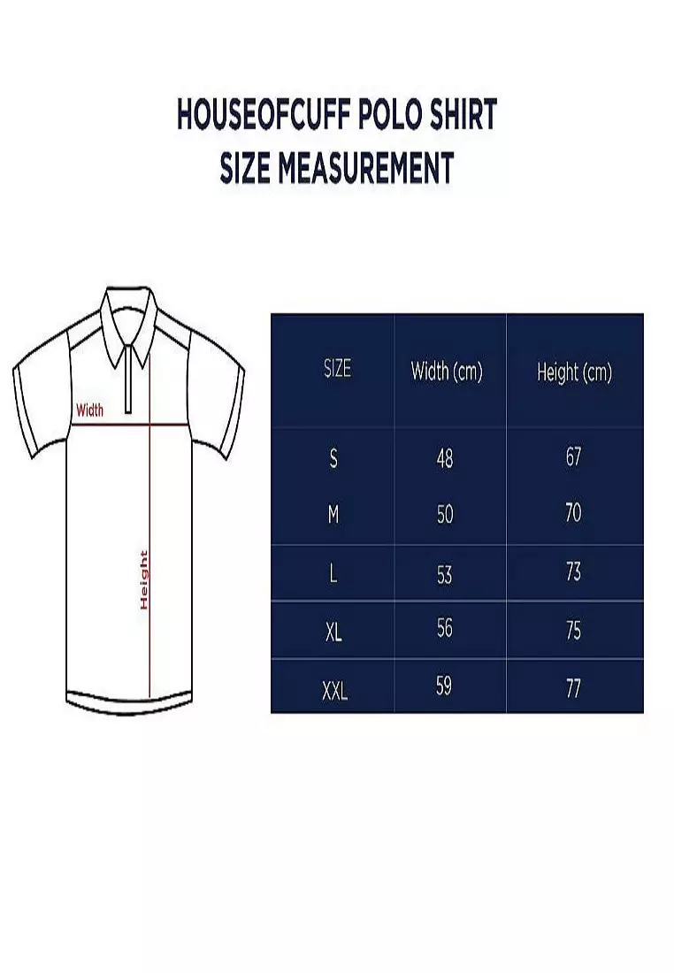 polo shirt baju kaos kerah polo slim houseofcuff merah