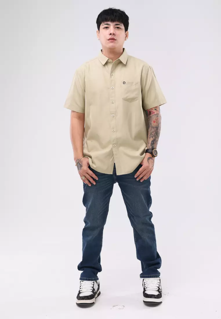 Woven Polo Short Sleeve