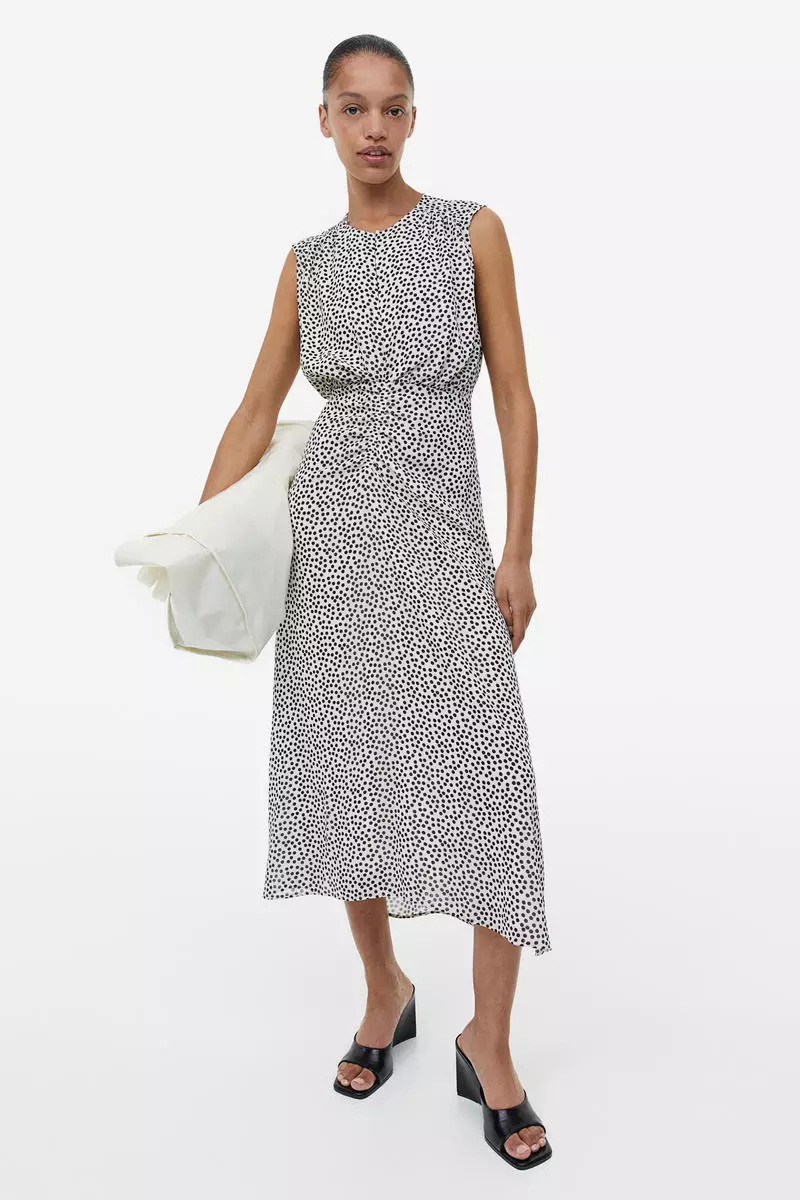 Buy H&M Patterned chiffon dress 2026 Online | ZALORA
