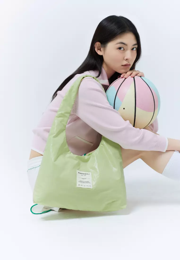 DEWY Nylon Shoulder Bag Lime