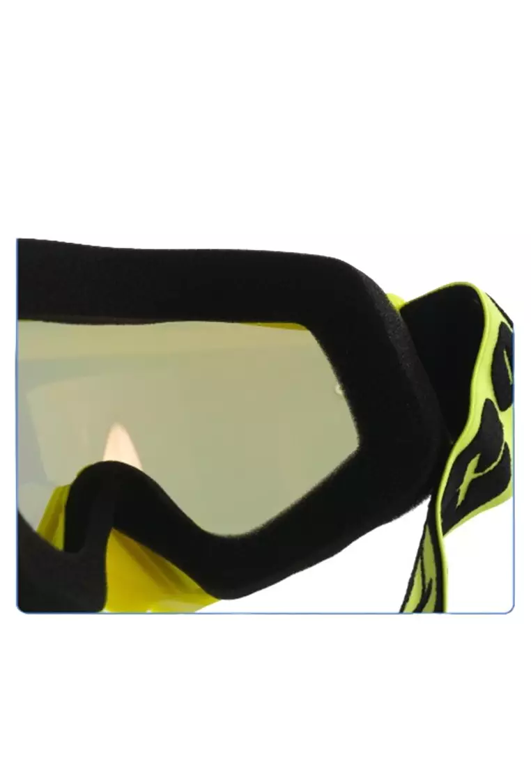 Kacamata Olahraga Unisex Motocross MTB ATV Ski Goggles Face Reflective UV400 ORIGINAL - Yellow