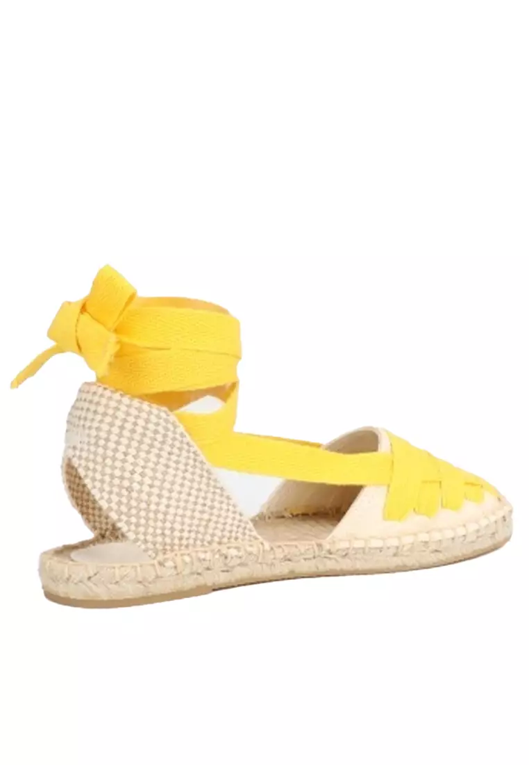 綁帶帆布草編麻底涼鞋 HB877