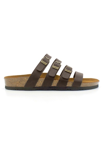 SoleSimple brown Kingston - Dark Brown Leather Sandals & Flip Flops A953CSH81B6C43GS_1