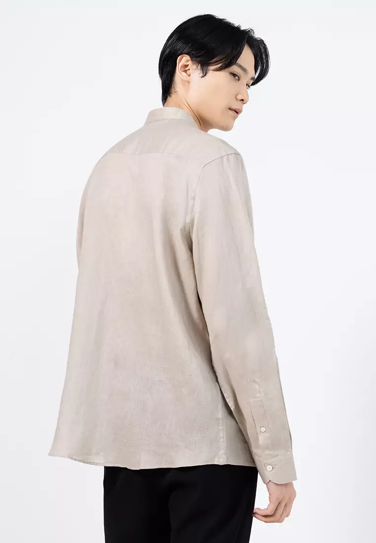 Regular-Fit 100% Linen Shirt
