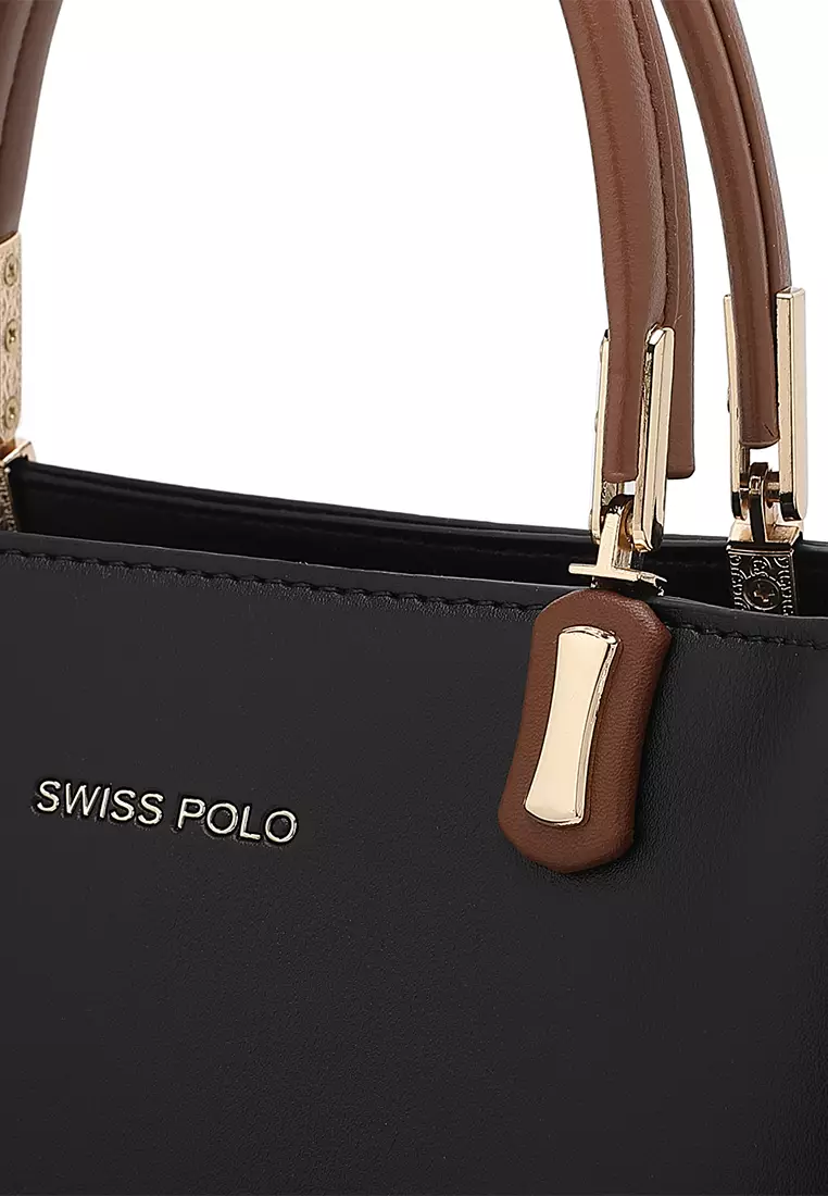 Women's Top Handle Bag / Sling Bag / Crossbody Bag - Black