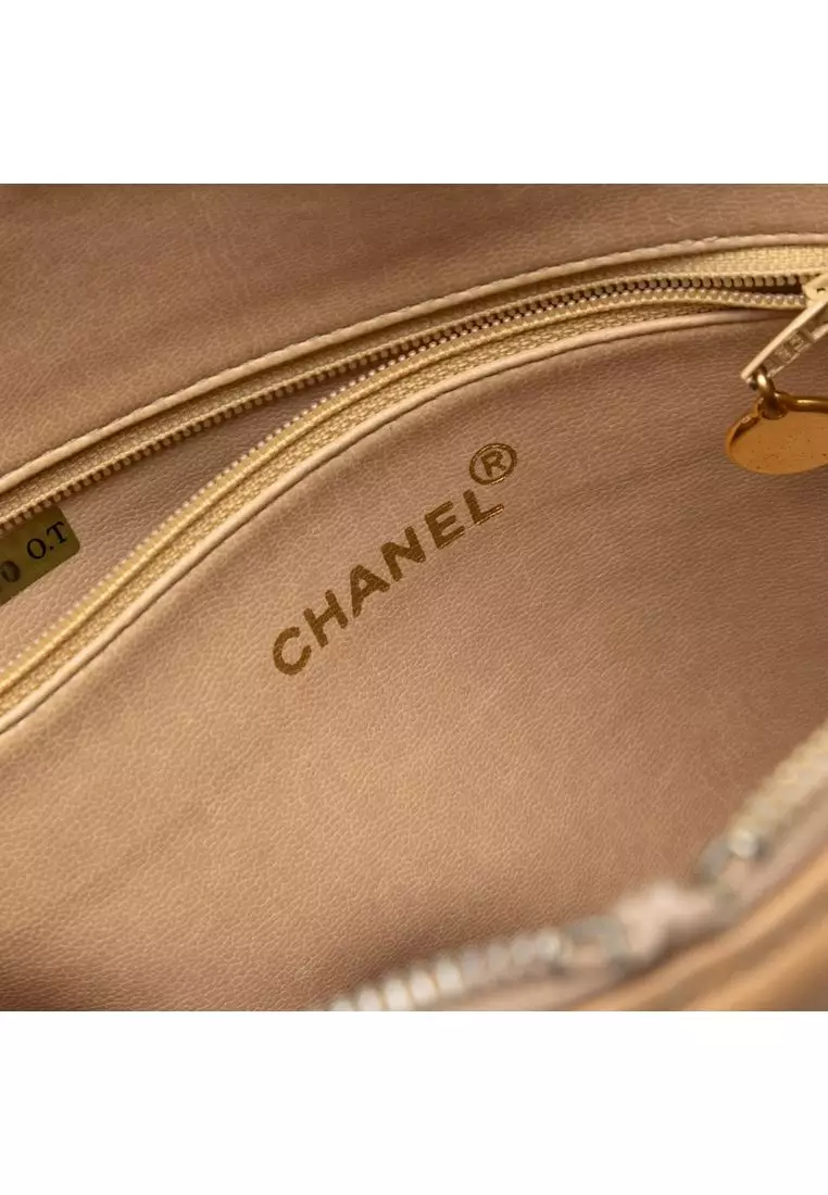 Pre-Loved Chanel Cc Caviar Two Way Zip Shoulder Bag