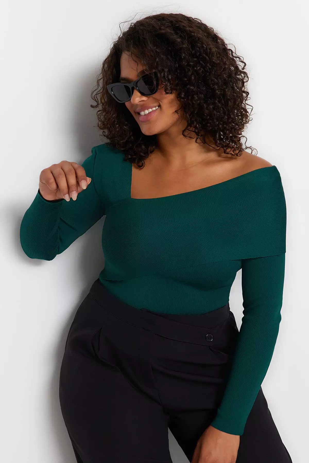 Buy Trendyol Plus Size Asymmetrical Knitwear Sweater 2025 Online