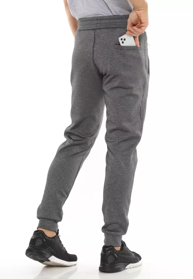 Tiento Celana Pria Jogger Panjang Long Pants Basic Dark Grey Sporty Men