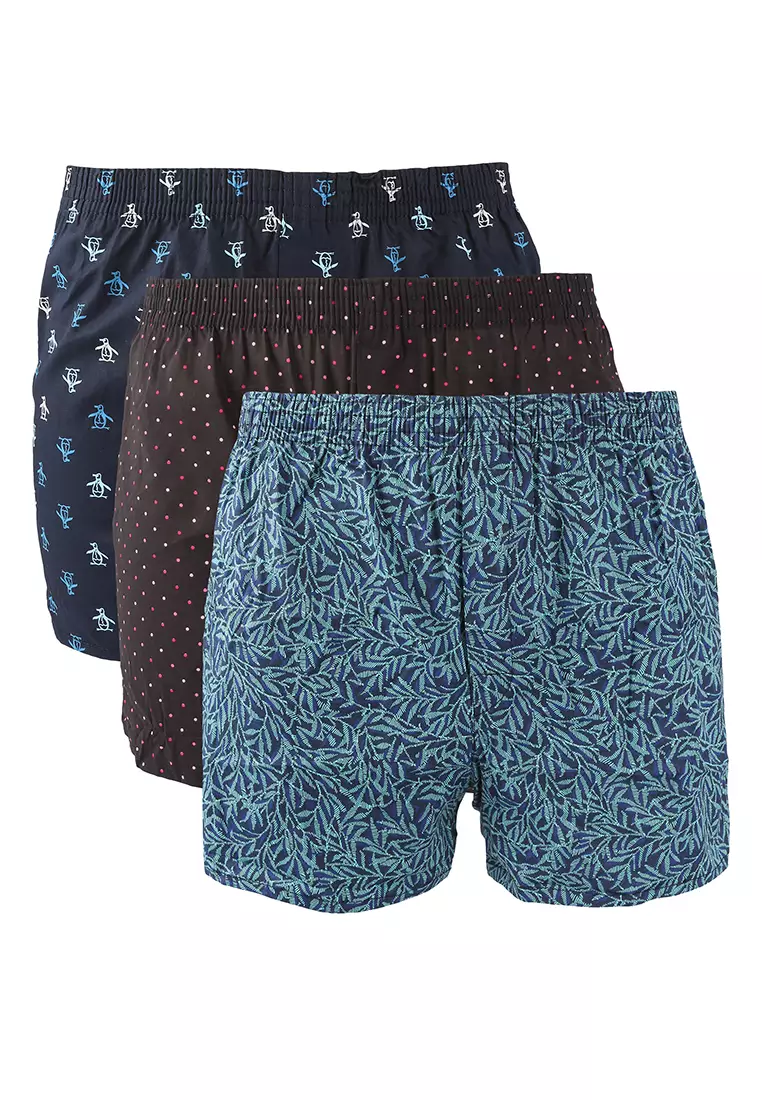 3-Pack Woven Boxers - Assorted Prints I
