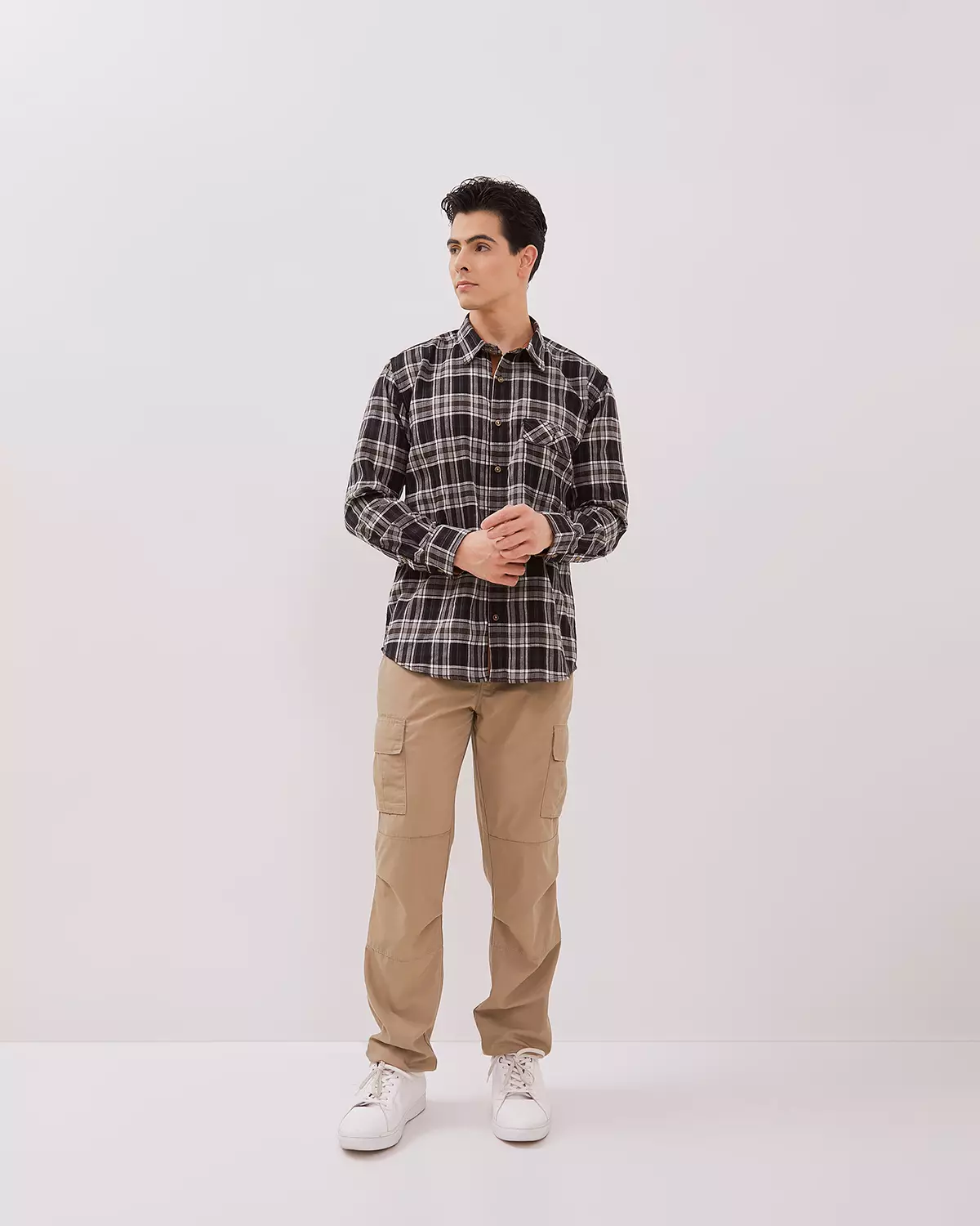 MEN'S BLACK LONG SLEEVED SHIRT