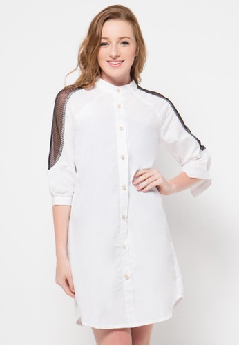 Monochrome Shirt Dress