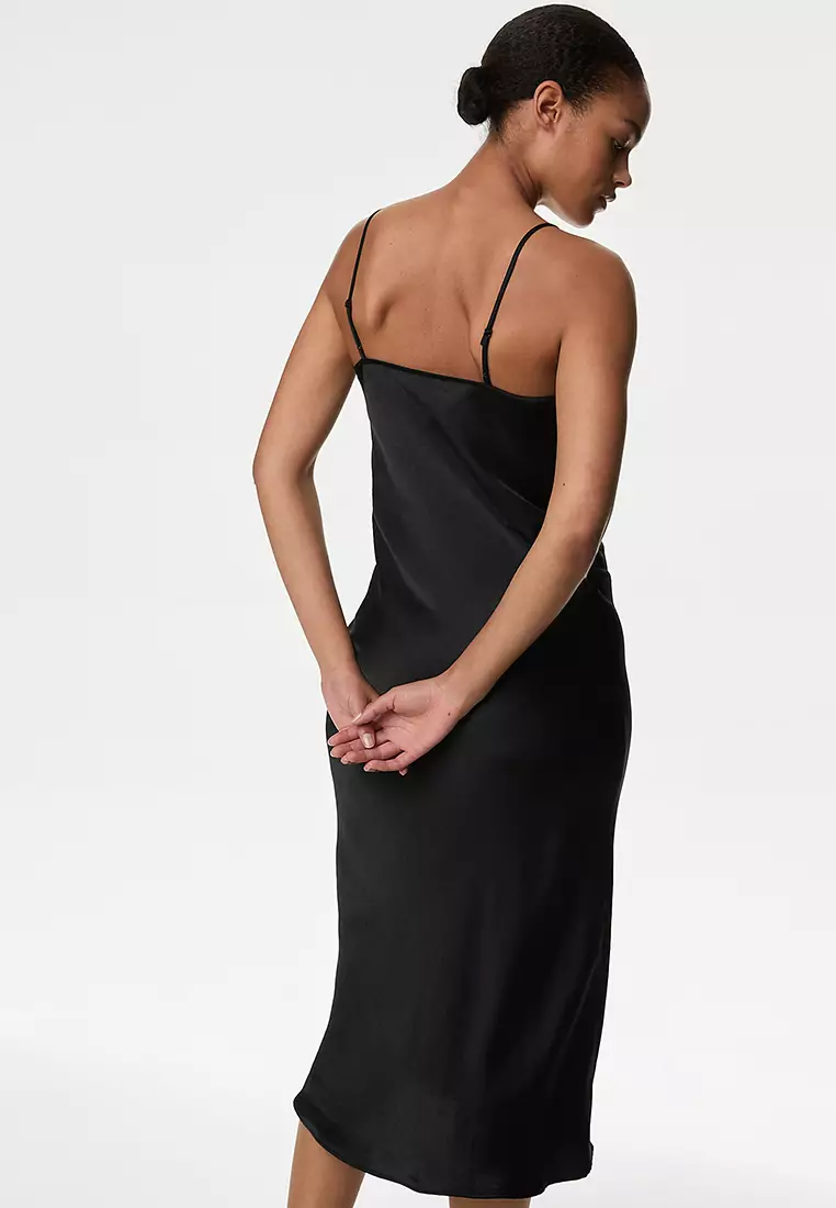 Satin Lace Detail Chemise