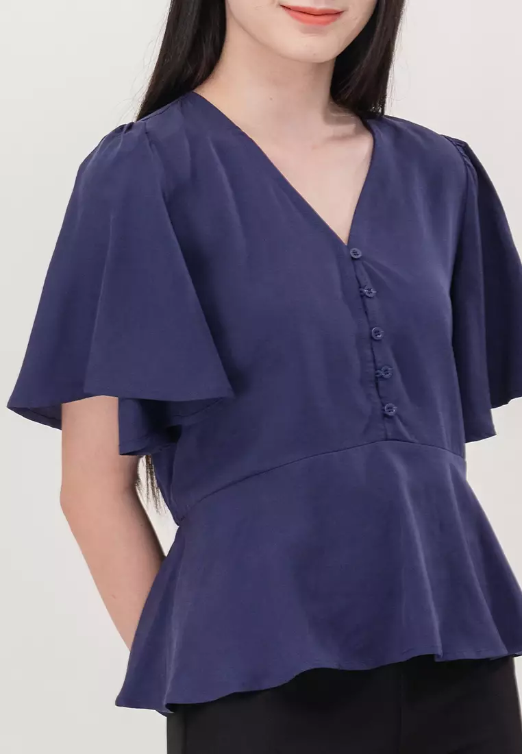Relaxed Fit Blouse Shirt Top