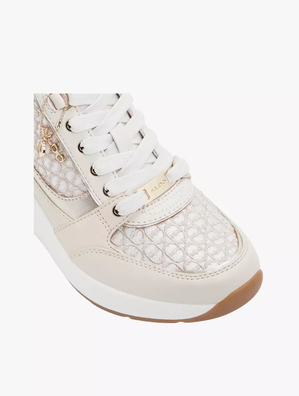 Aldo Caroteriel Wedge Sneakers - Cream Multi