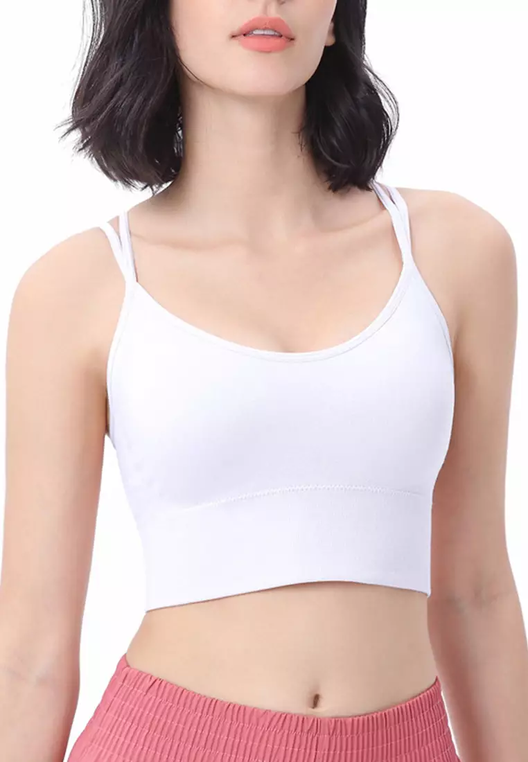 LYCKA BMY3011 European Style Lady Yoga Sport Bra White 2024, Buy LYCKA  Online