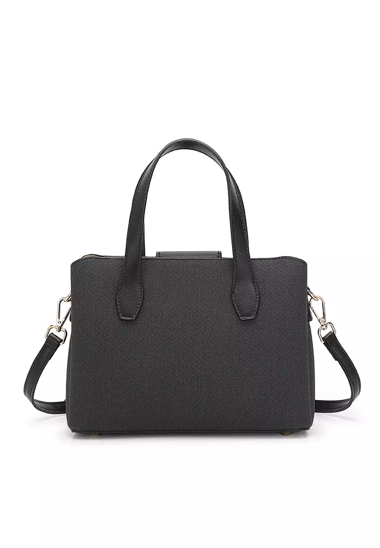 Women's Top Handle Bag / Sling Bag / Crossbody Bag / Shoulder Bag (Tas Tangan Wanita / Tas Selempang Wanita / Tas Bahu Wanita) - Hitam