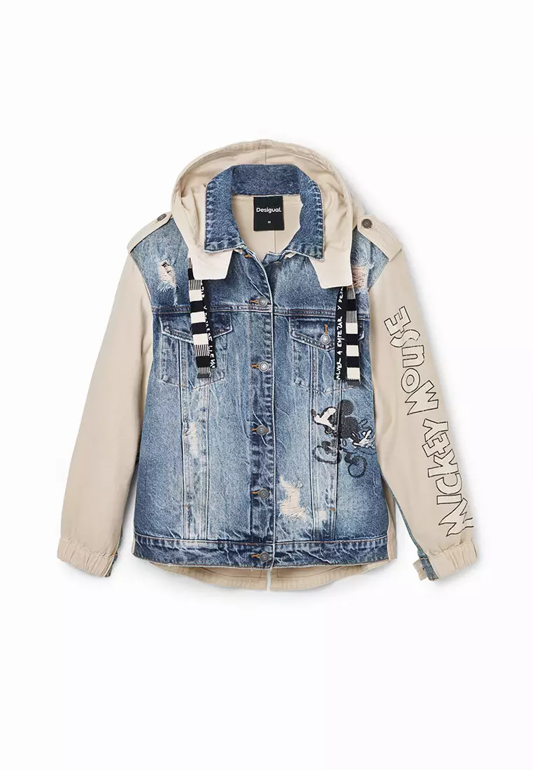 Desigual Woman Mickey Mouse parka jacket.