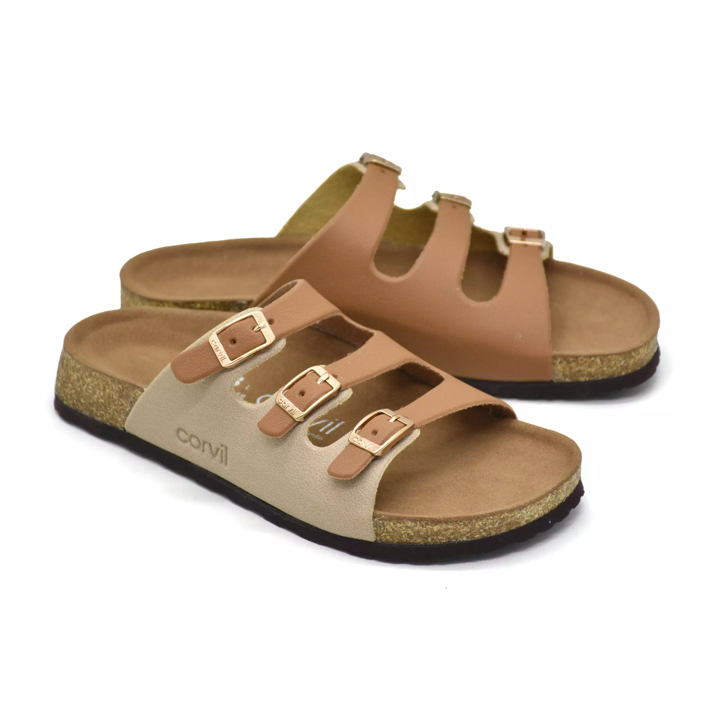 Carvil Sandal Wanita Callista-05 L Tan/Beige