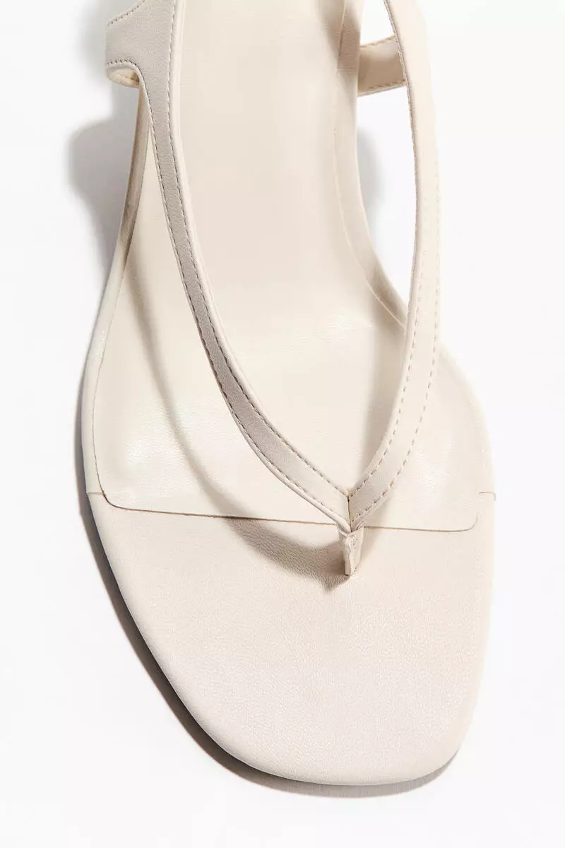 Kitten-heeled sandals