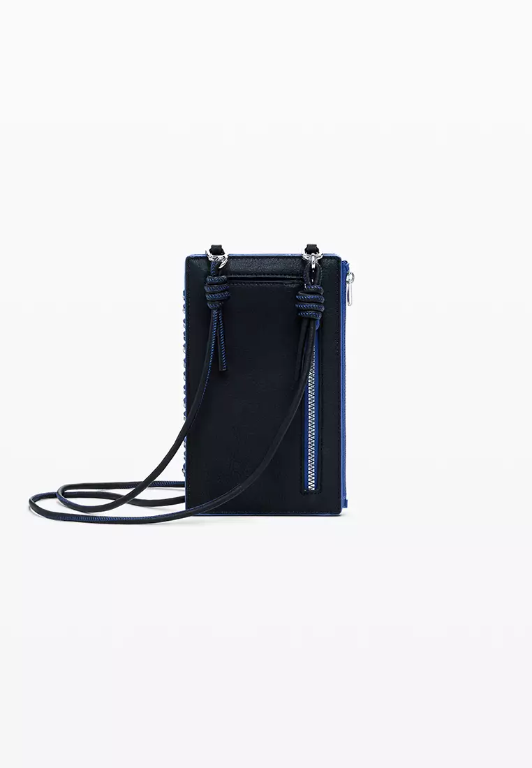 Detachable faux leather mobile holder