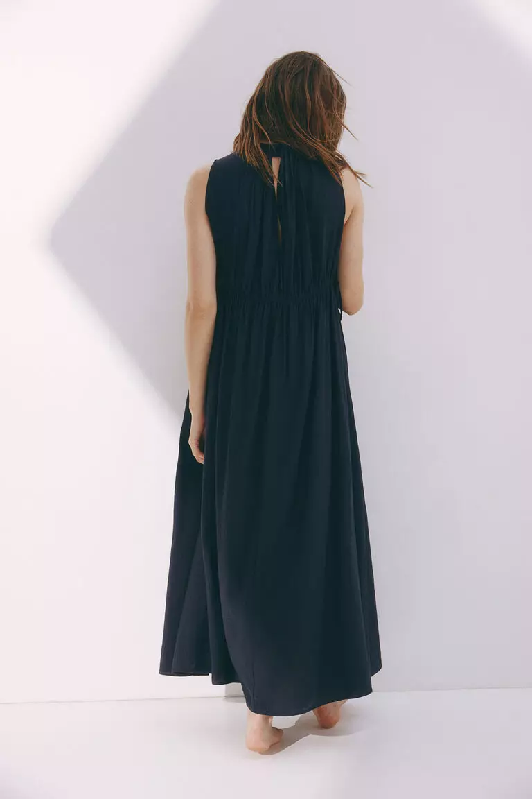 MAMA Pleat-detail dress