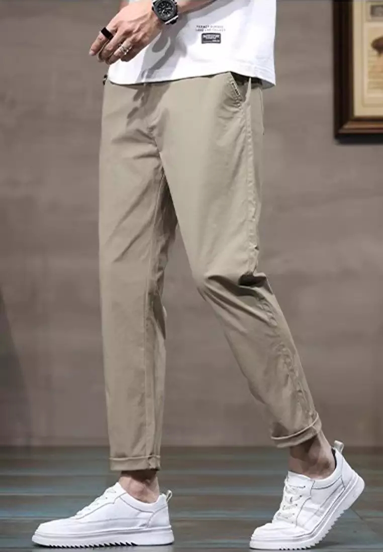 Elasticated Waist Slim Pants