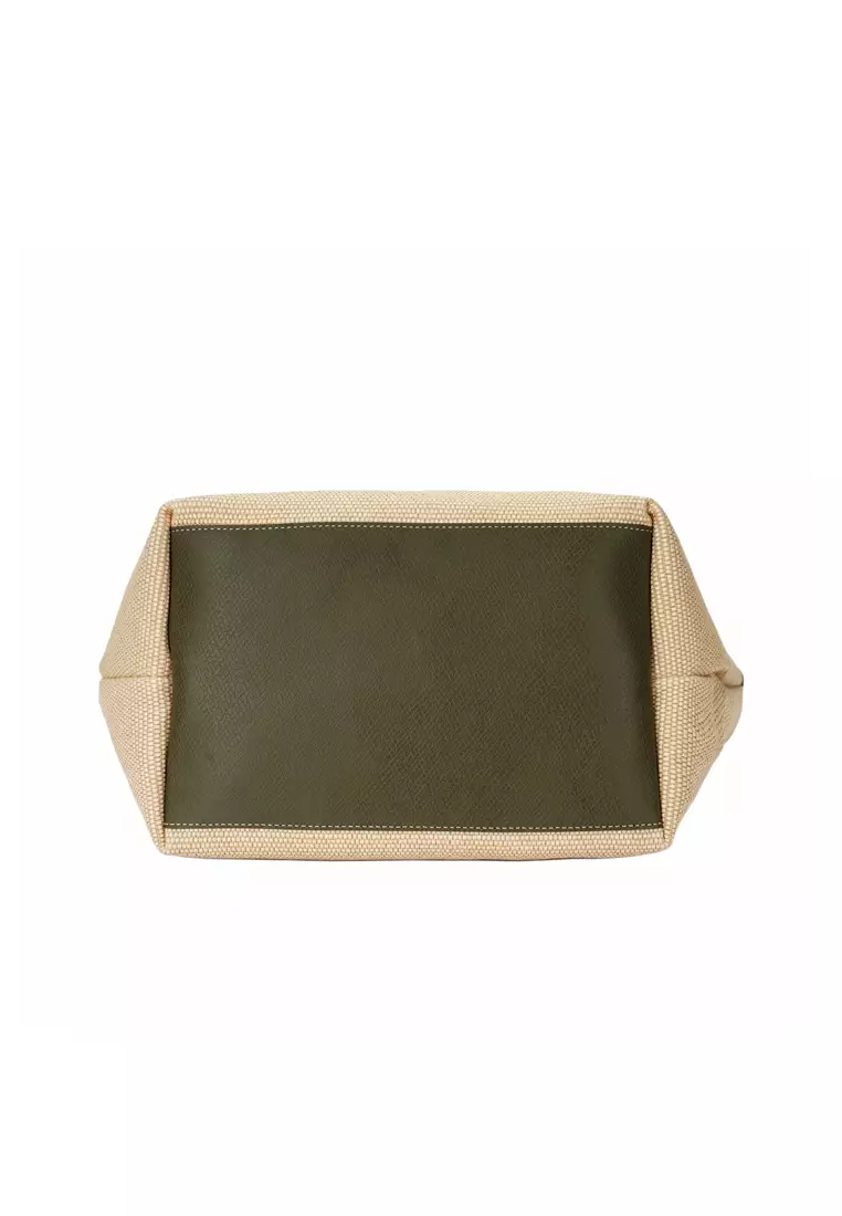 Le Pliage Women's Handbag Thistle in Green Color Blocked 10308 HGK