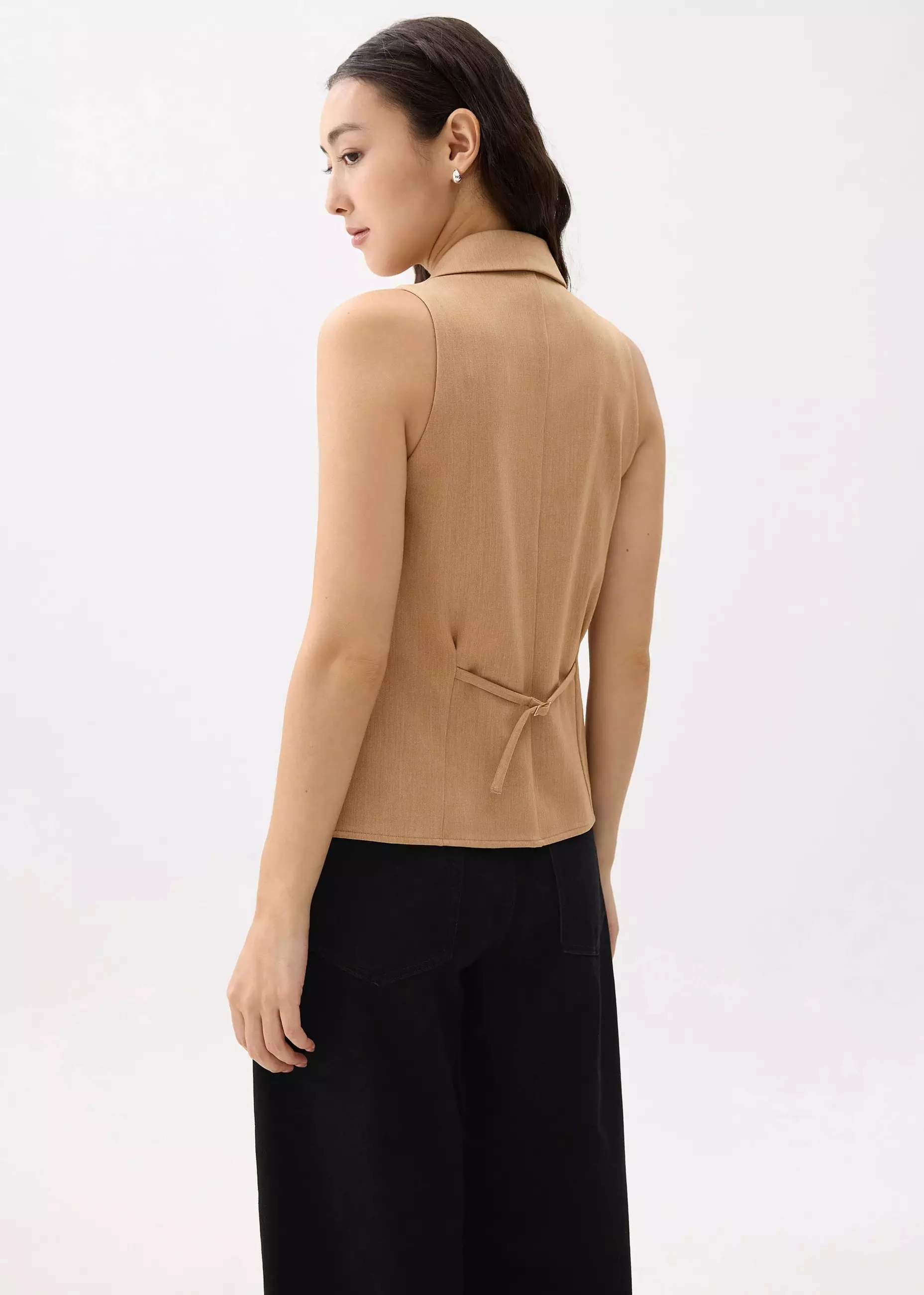Atasan Wanita - Juni Sleeveless Blazer Top