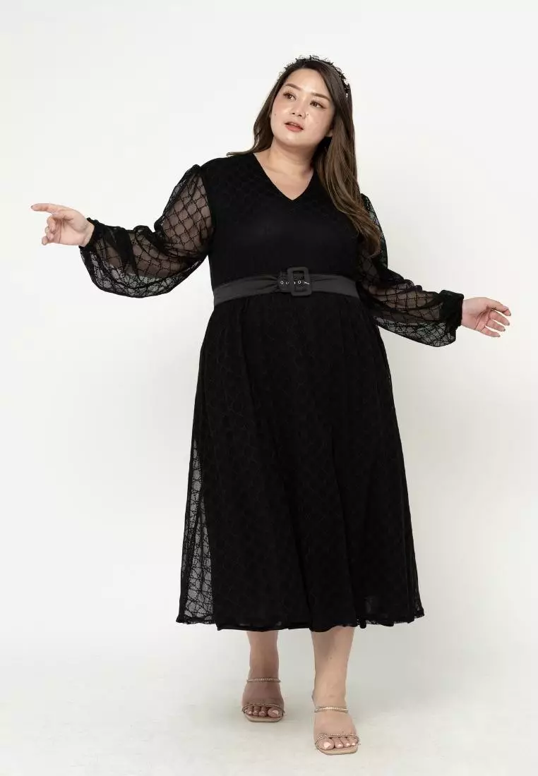Plus Size Dress Emily Black