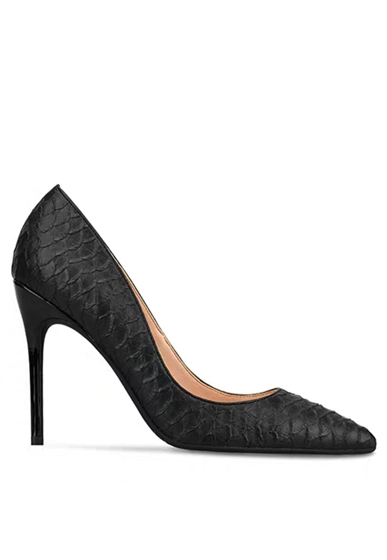 10CM Snake Skin Texture High Heel Shoes D01-s