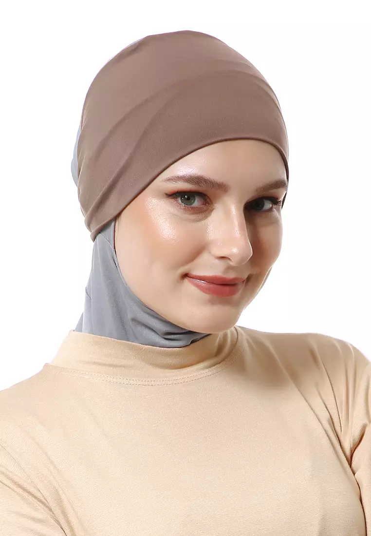Rizka Inner Jilbab Muslimah Wanita Regular Fit - Browny