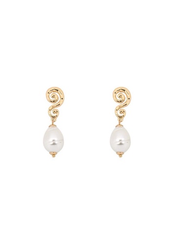 A-Excellence gold Pearl Earring A6B19AC3FC2B0CGS_1