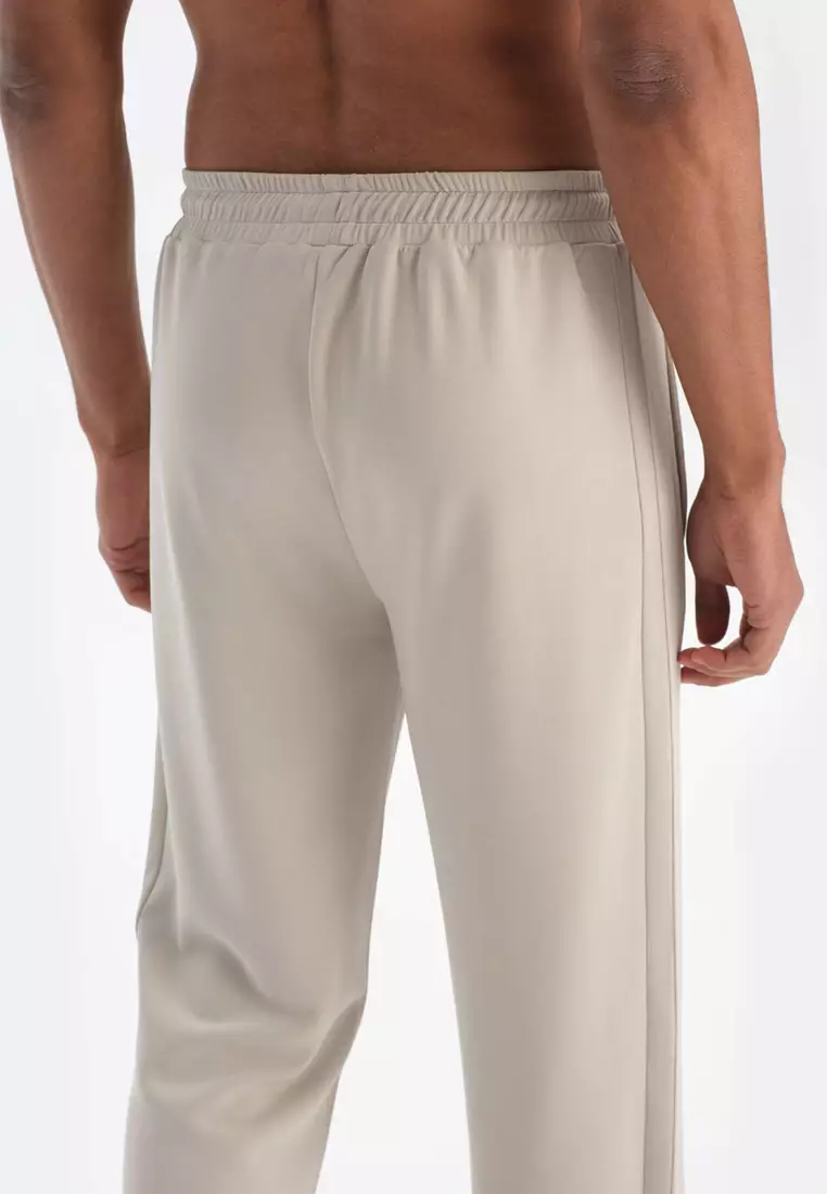 Light Beige Trousers, Regular, Long Leg, Activewear for Men