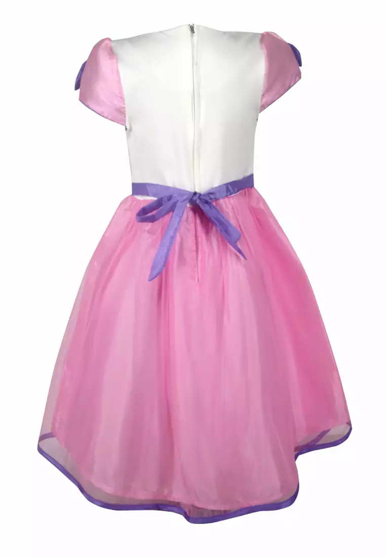 Two Mix Dress Anak Perempuan Bahan Scuba - Baju Anak Perempuan Fashion Usia 1-12 Tahun 4245