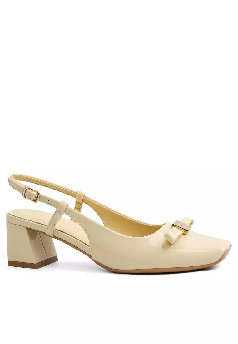 Discount on Twenty Eight Shoes  shoes - SKU: 5CM Bowknot Slingback Mid Heel XJ3507-2