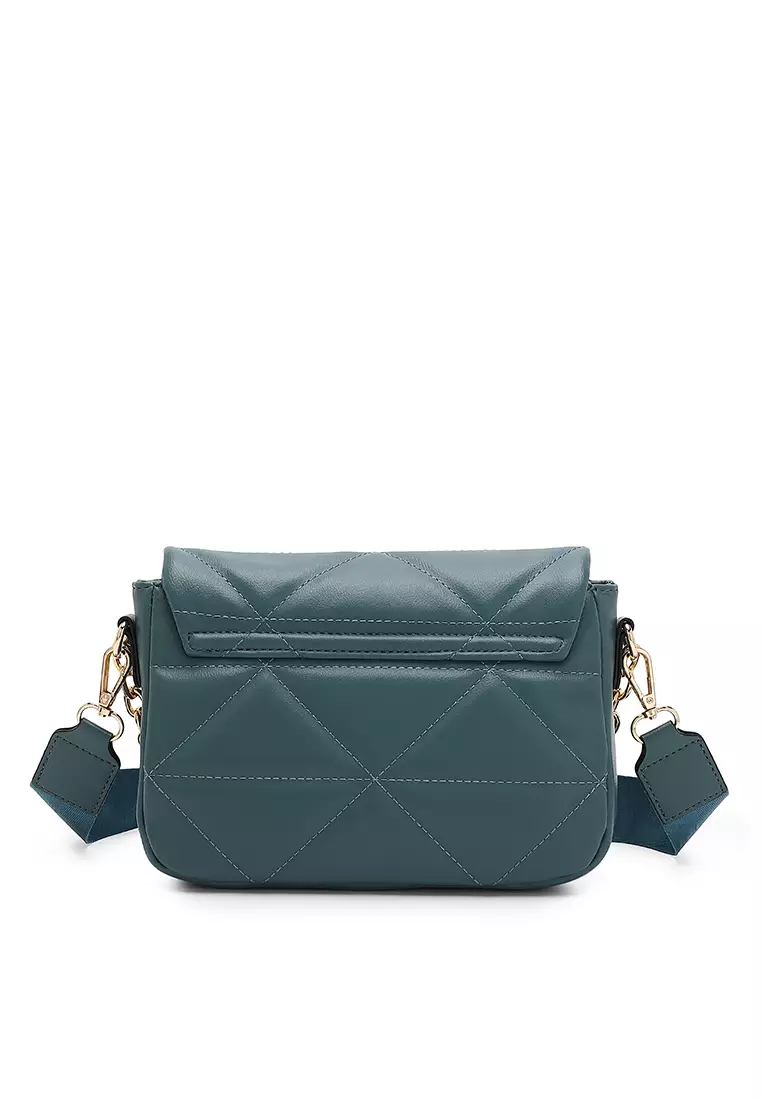 Quilted Shoulder Bag / Sling Bag / Crossbody Bag (單肩包 / 斜孭袋) - 綠色