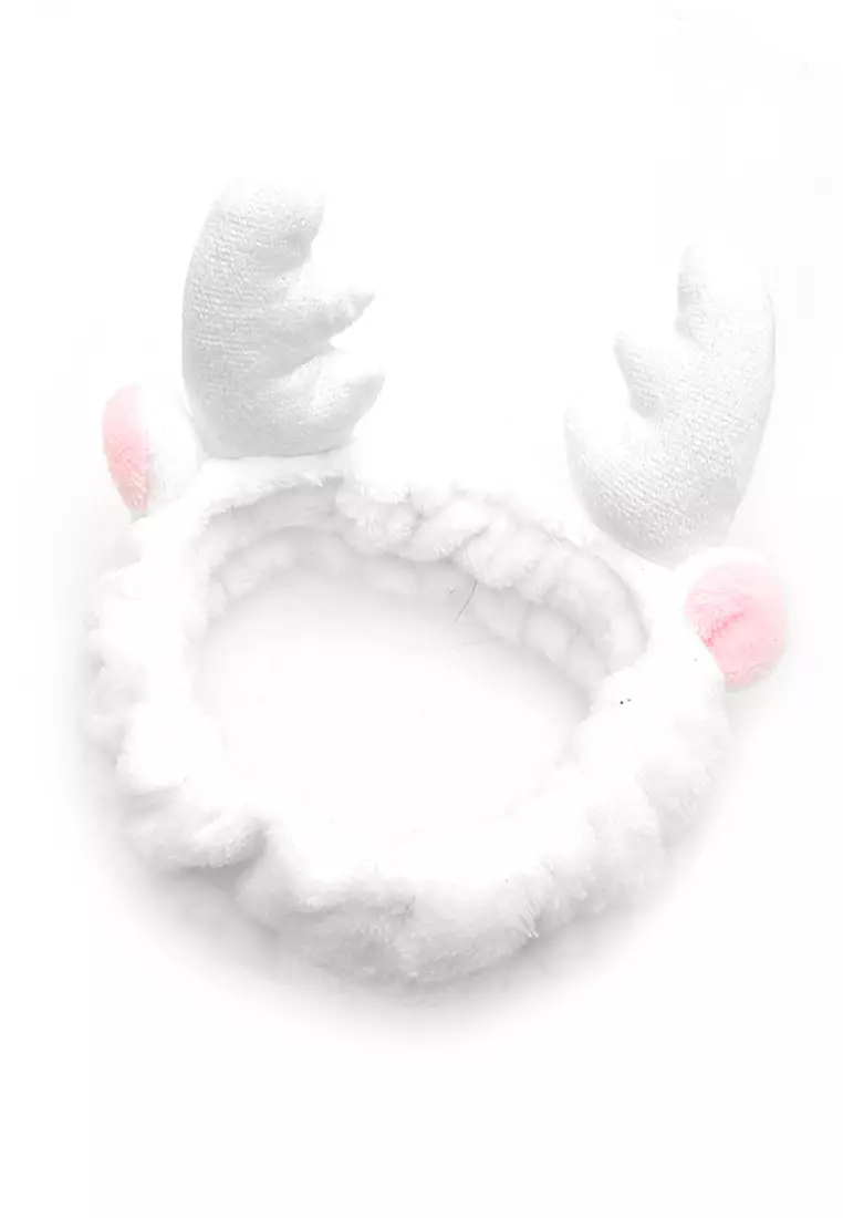 Diana Bandana Tanduk Rusa Tekstur Lembut And High Quality - Putih