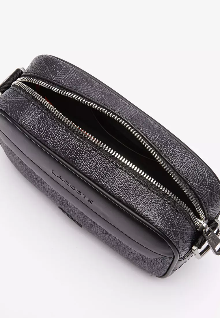 Buy Lacoste Men's The Blend Small Monogram Canvas Crossbody Bag